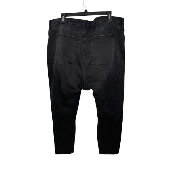 Good American good waist crop‎ black113 plus size 22  NWT $175 - Picture 2 of 7